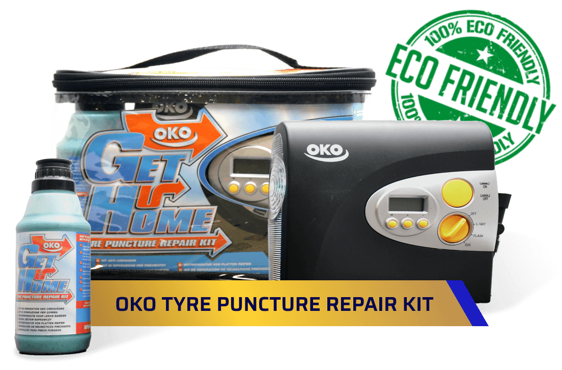 Tyrelogy eco friendly tyre puncture repair kit by OKO